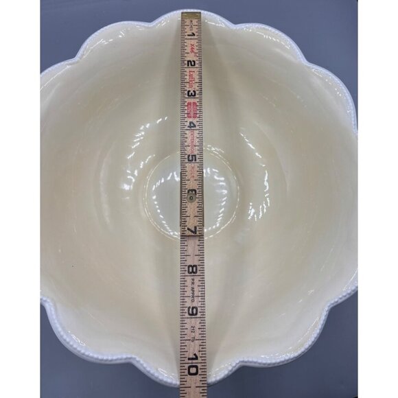 Vtg 2002 Devonshire Place Woodsong Demadco Ceramic Scalloped Serving Bowl - Picture 5 of 6